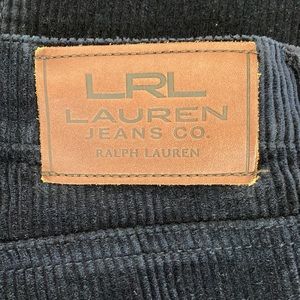 Lauren Ralph Lauren Dark Navy Straight Leg Corduroy Jean